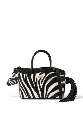 Ziggy 3D Zebra Satchel Bag